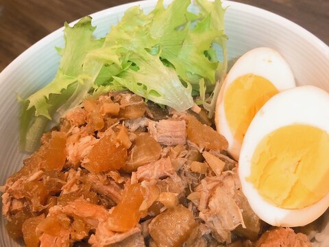 豚バラ大根リメイク♪ルーロー飯